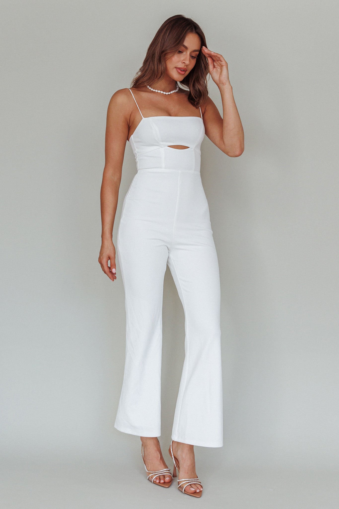 Lyrics Keyhole Jumpsuit White by Selfie Leslie Australia