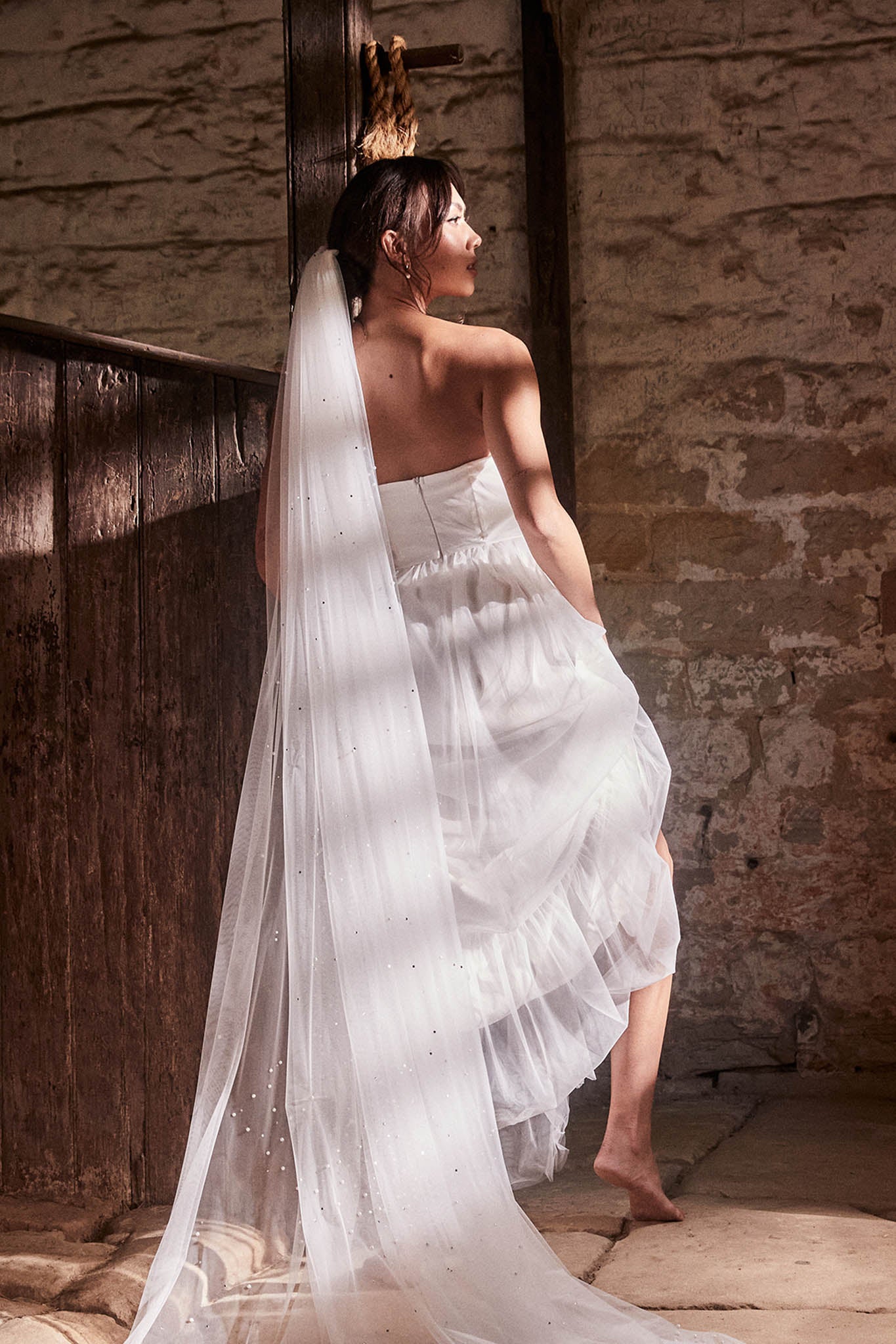 Alegria Tulle Maxi Dress White by Selfie Leslie Australia