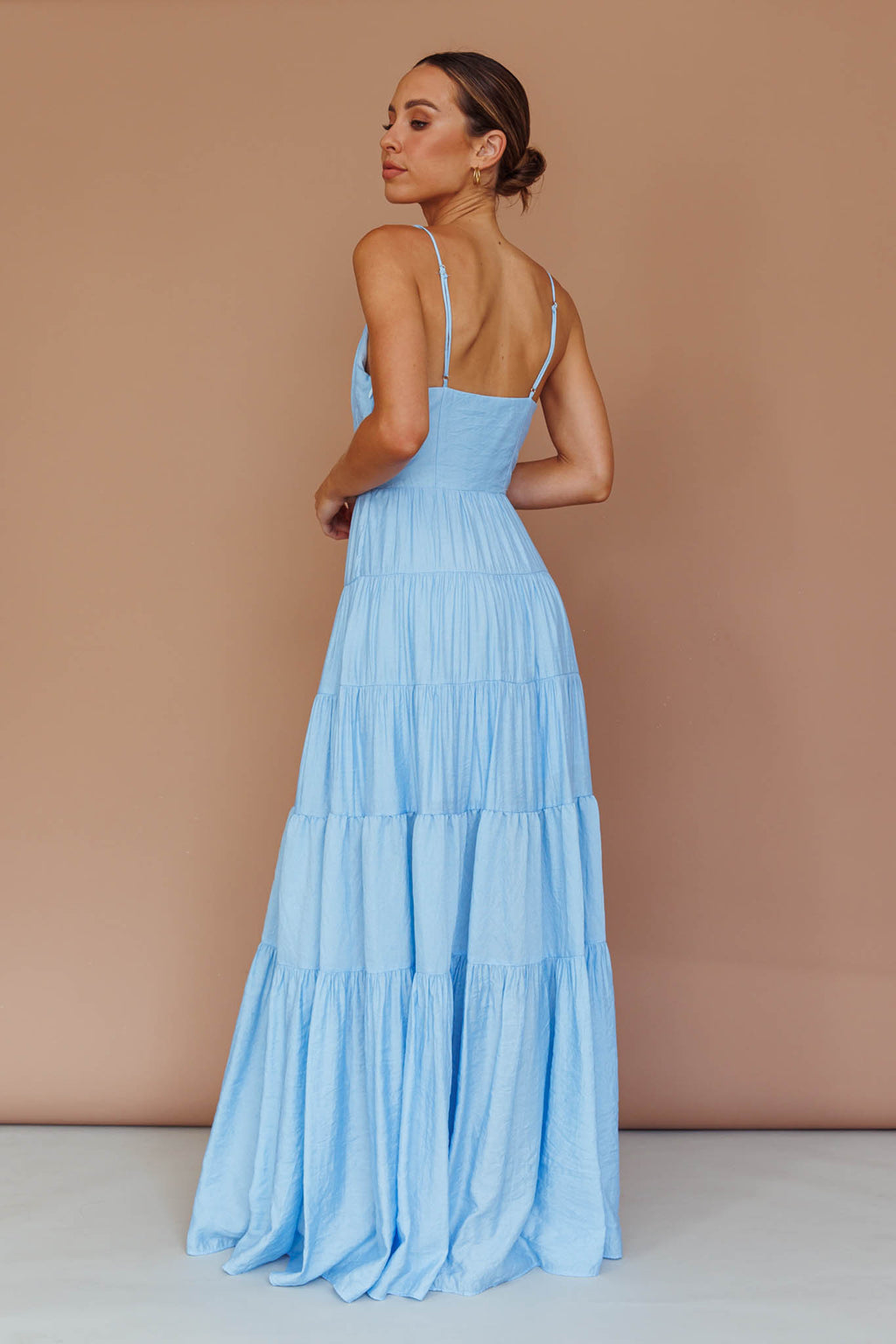 Main Attraction Cami Strap Maxi Dress Blue by Selfie Leslie Australia