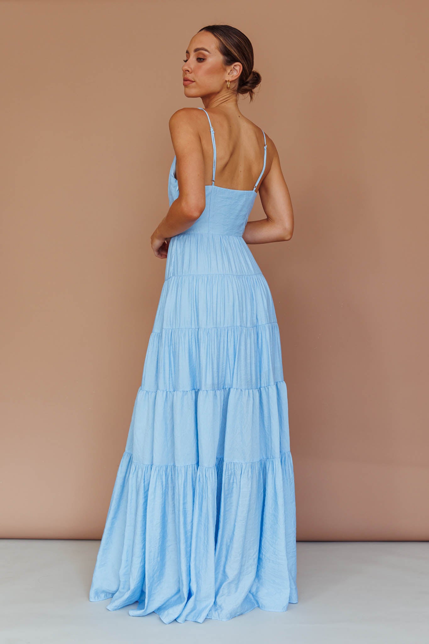 Main Attraction Cami Strap Maxi Dress Blue by Selfie Leslie Australia
