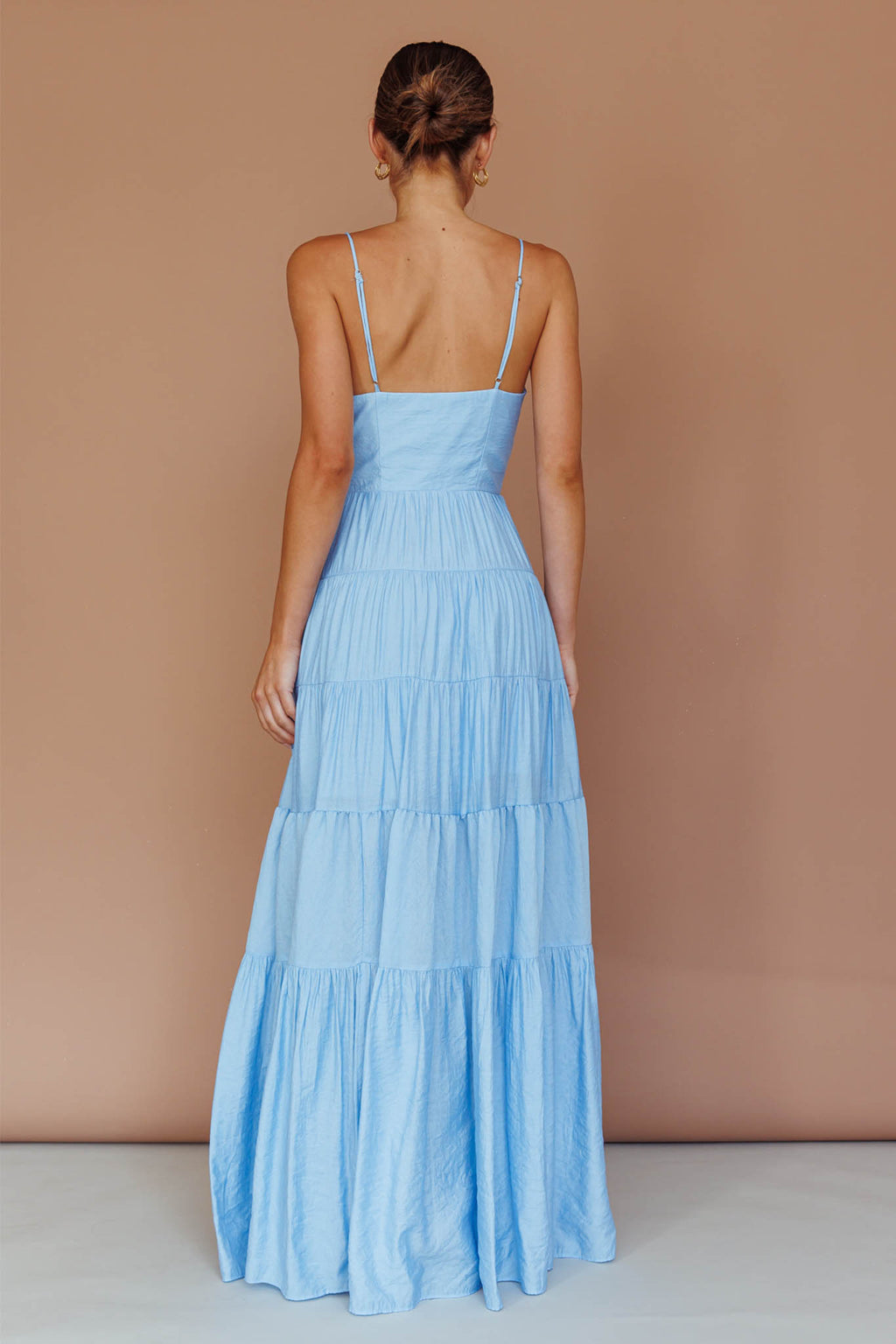 Main Attraction Cami Strap Maxi Dress Blue by Selfie Leslie Australia