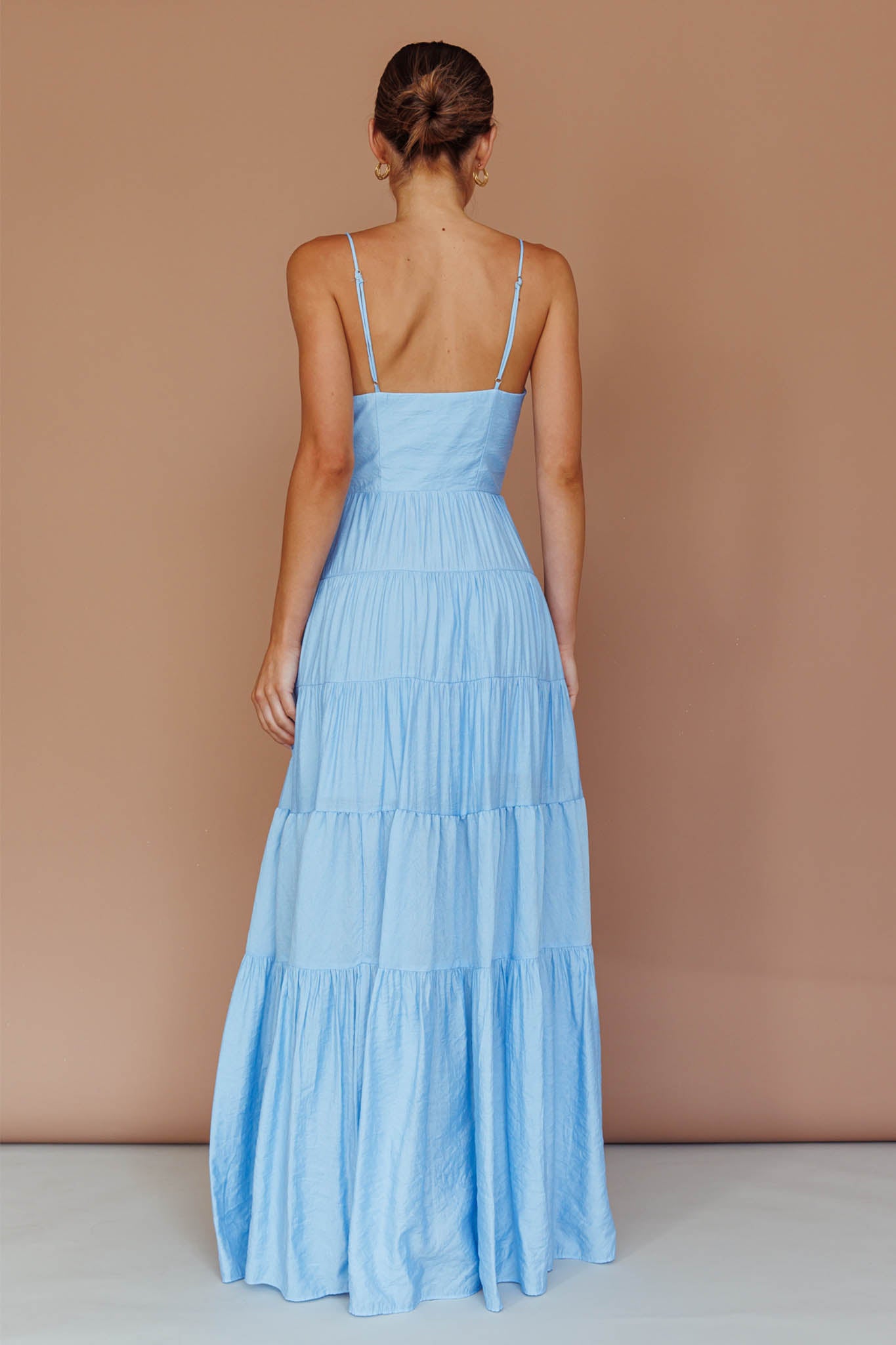 Main Attraction Cami Strap Maxi Dress Blue by Selfie Leslie Australia