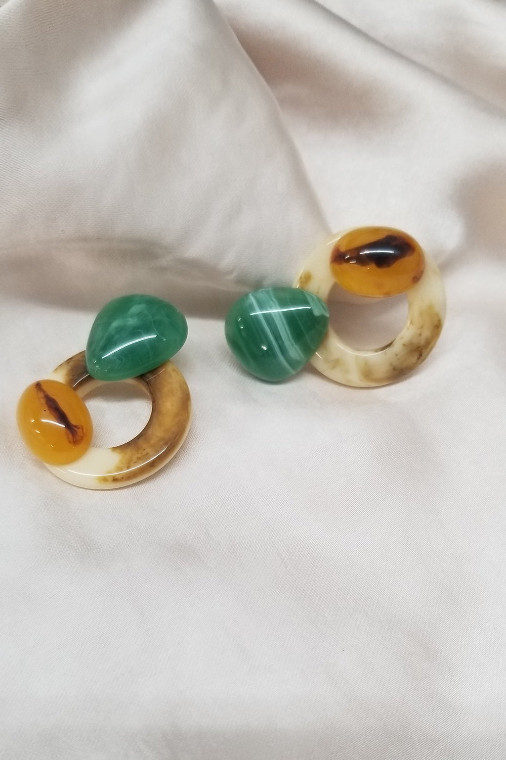 Mozambique Geometric Earrings Tan by Selfie Leslie