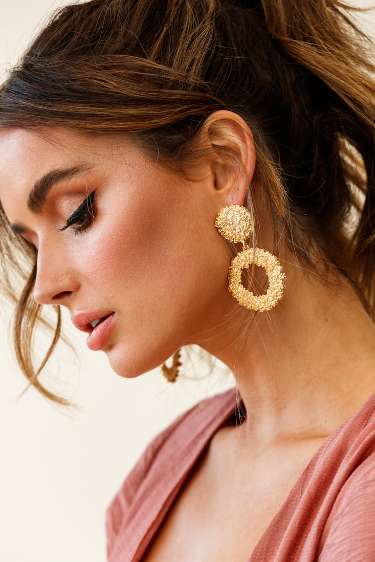 Champagne Showers Earrings Gold by Selfie Leslie