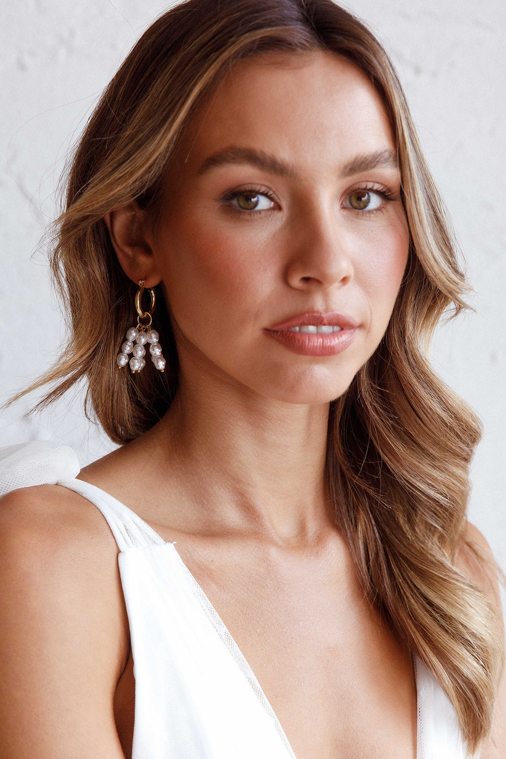 Forever Pearls Earrings Gold by Selfie Leslie Australia