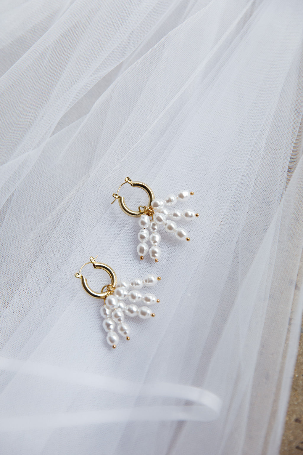 Forever Pearls Earrings Gold by Selfie Leslie Australia