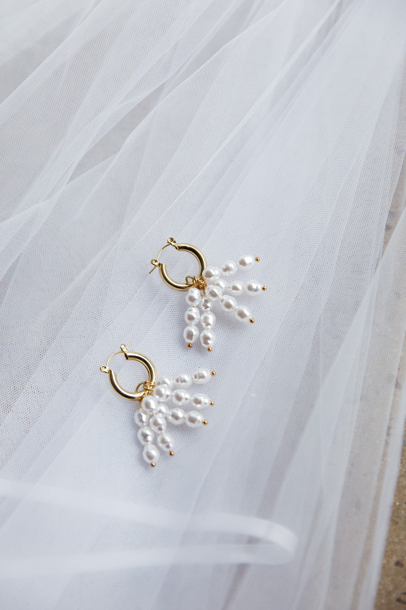 Forever Pearls Earrings Gold by Selfie Leslie Australia