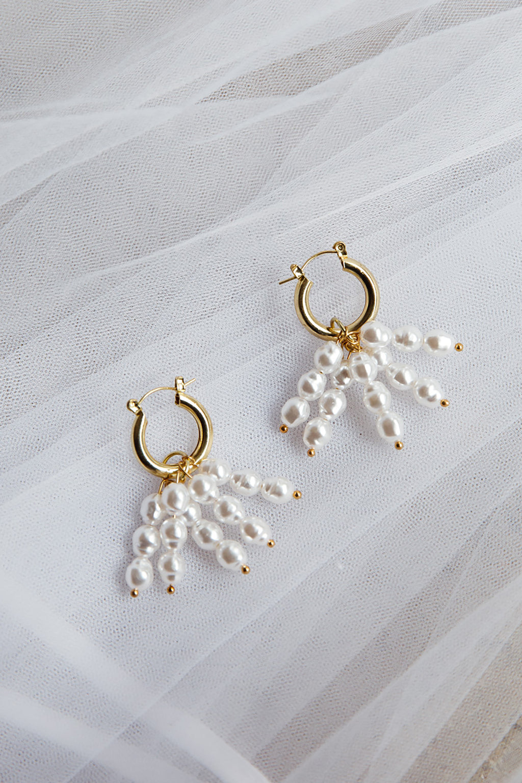 Forever Pearls Earrings Gold by Selfie Leslie Australia