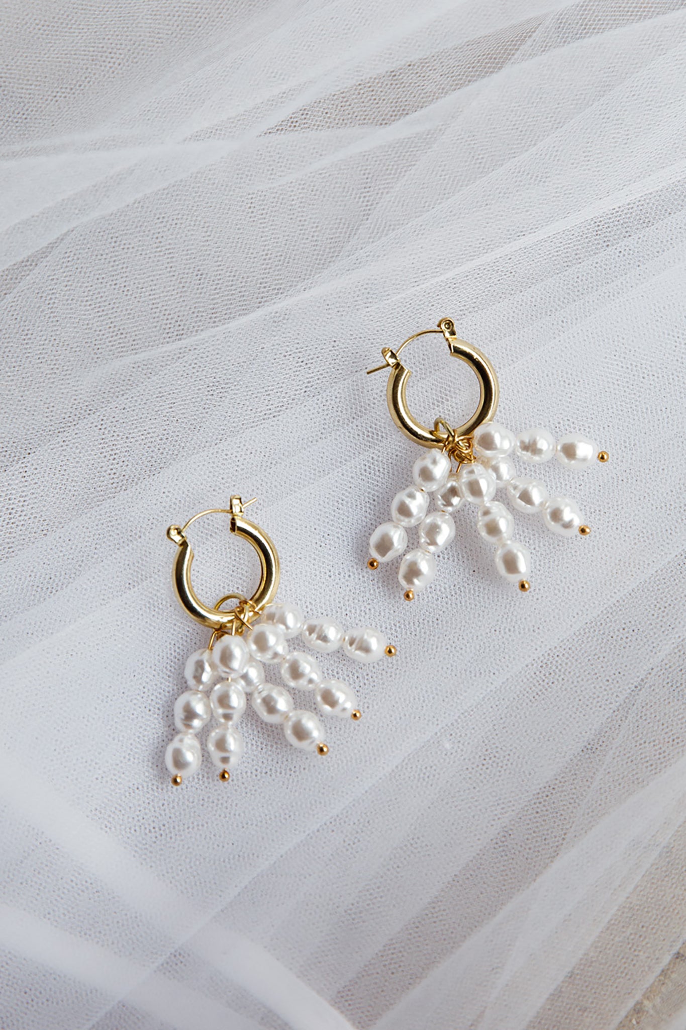 Forever Pearls Earrings Gold by Selfie Leslie Australia