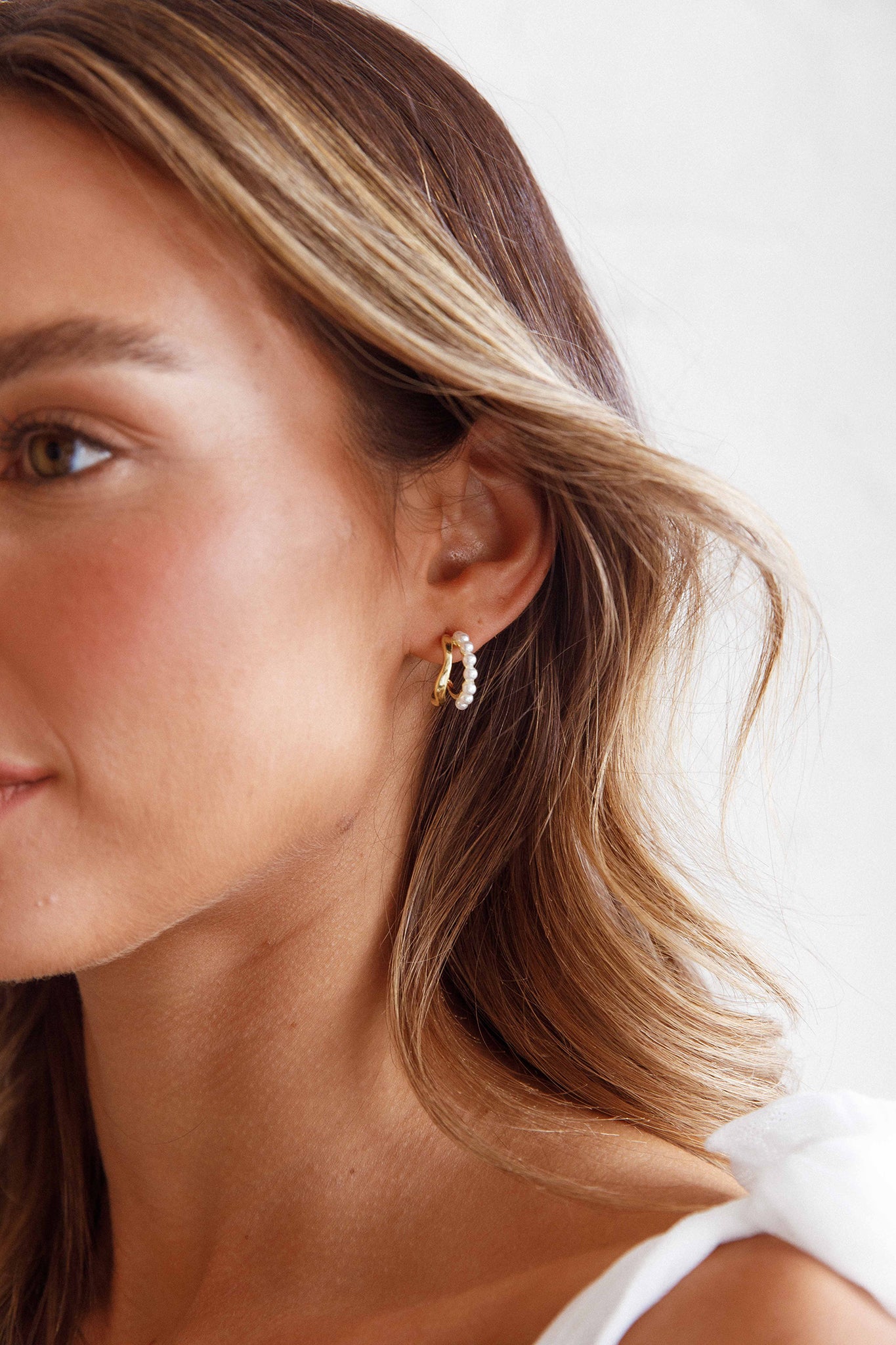 Charis Double Hoops Gold by Selfie Leslie Australia