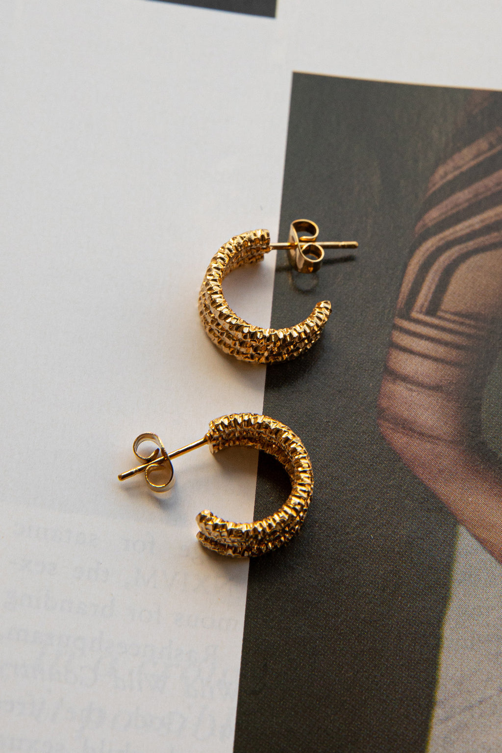 Goldilocks Open Hoop Earrings Gold by Selfie Leslie Australia