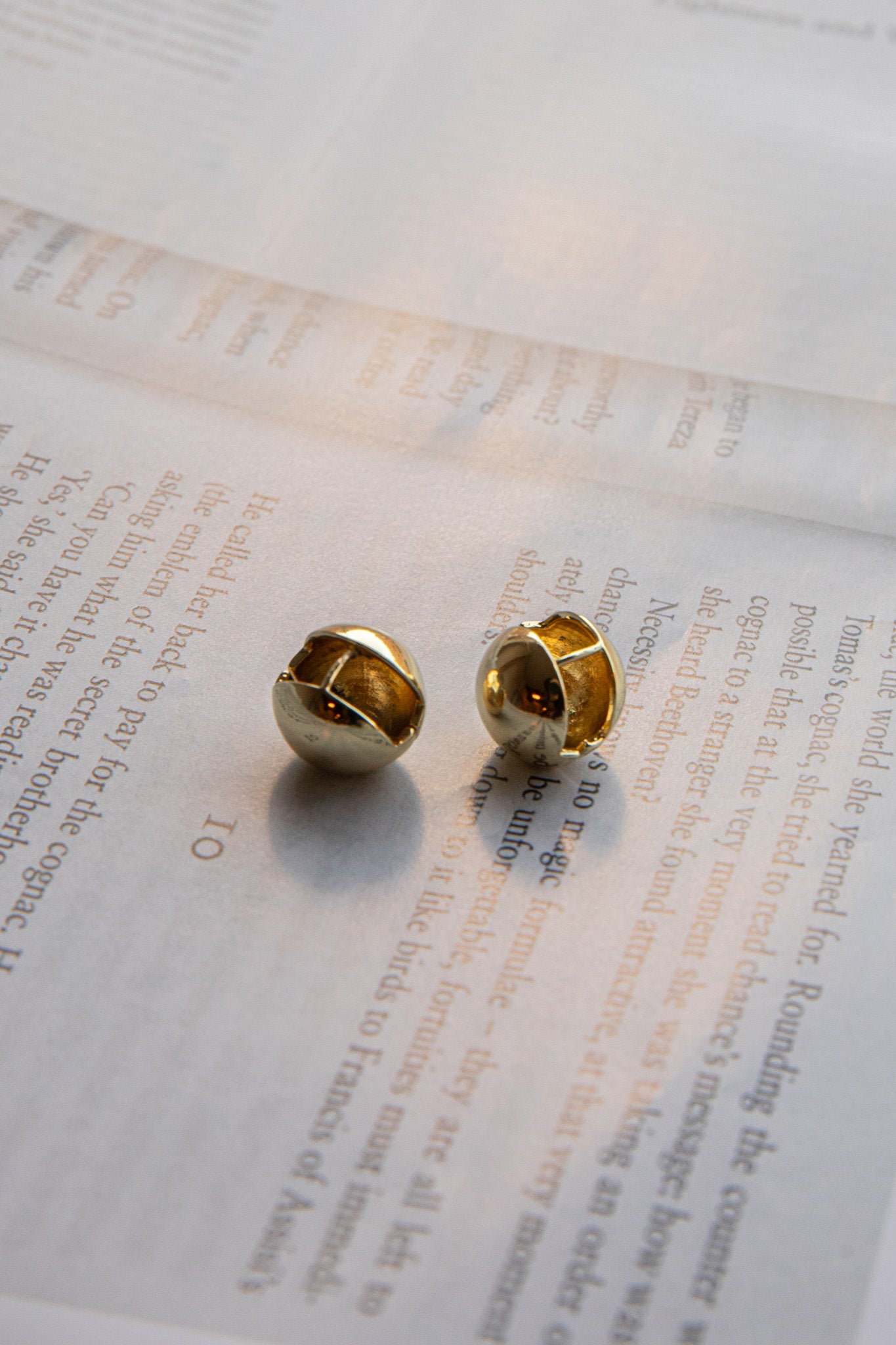 Moonstar Ball Earrings Gold by Selfie Leslie Australia