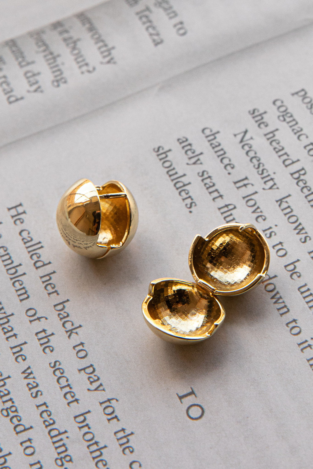 Moonstar Ball Earrings Gold by Selfie Leslie Australia