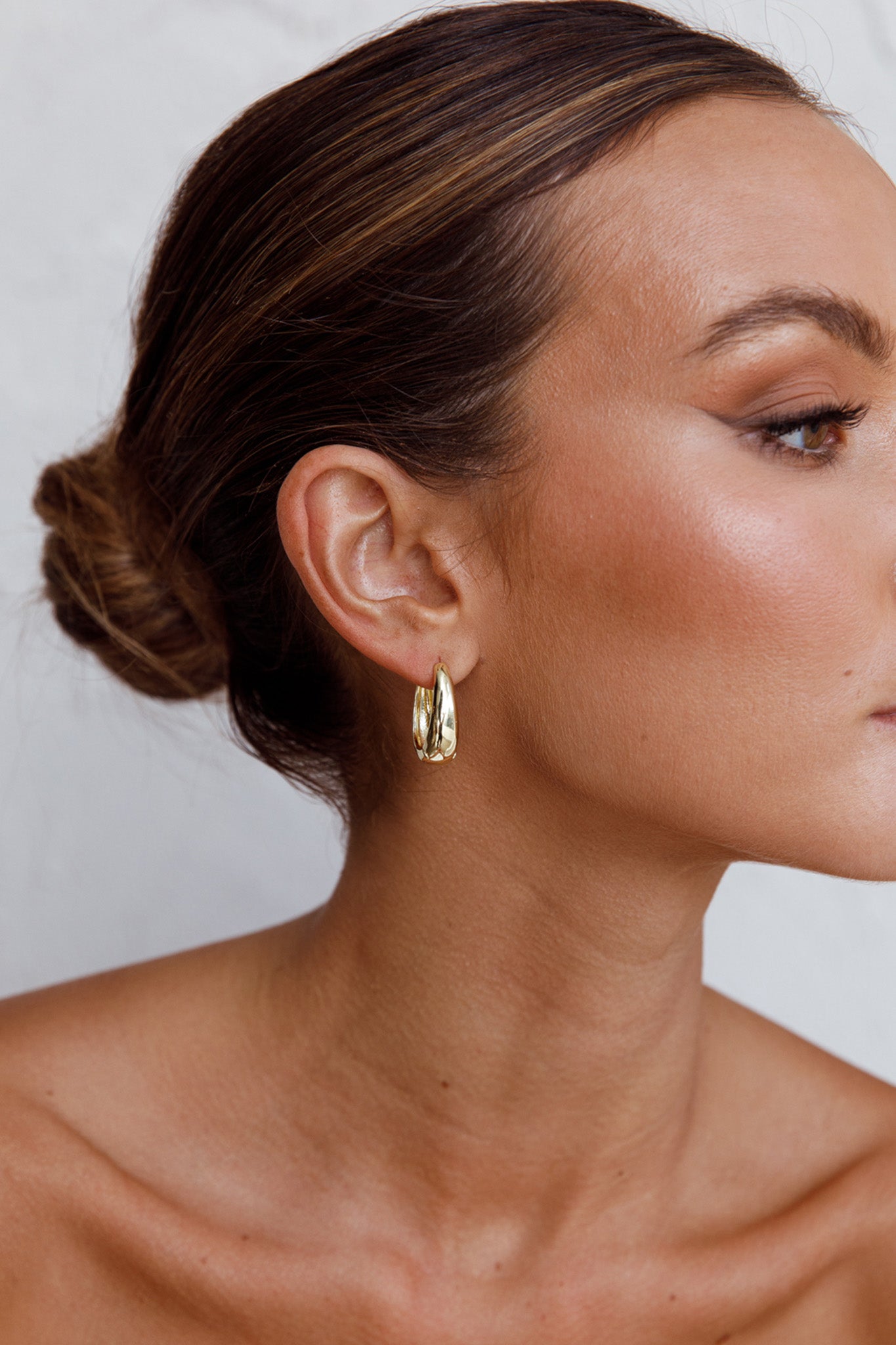 Helena Hoop Earrings Gold by Selfie Leslie Australia