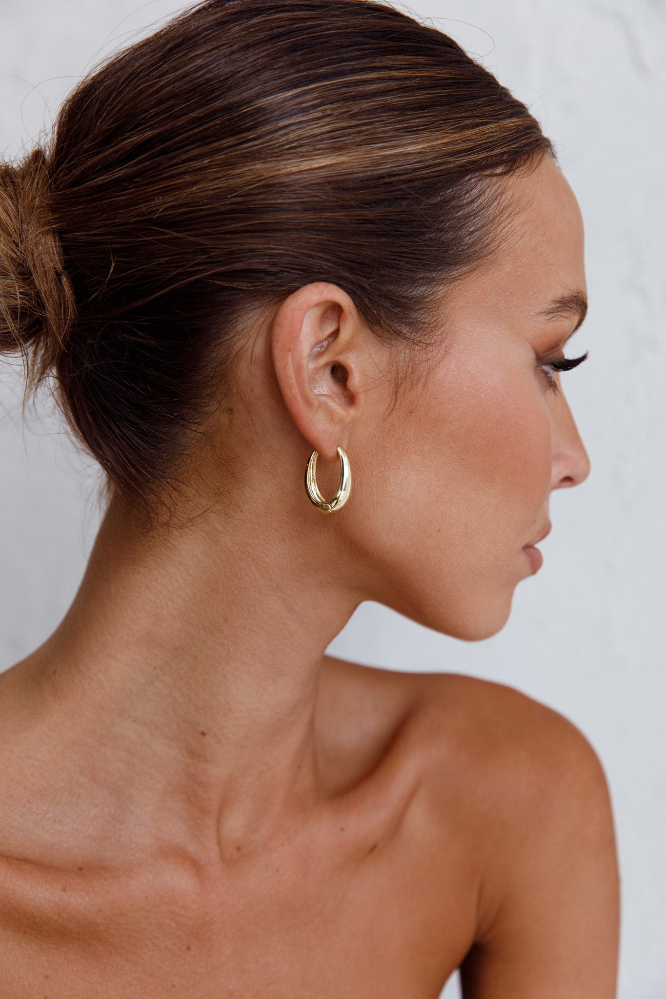Helena Hoop Earrings Gold by Selfie Leslie Australia