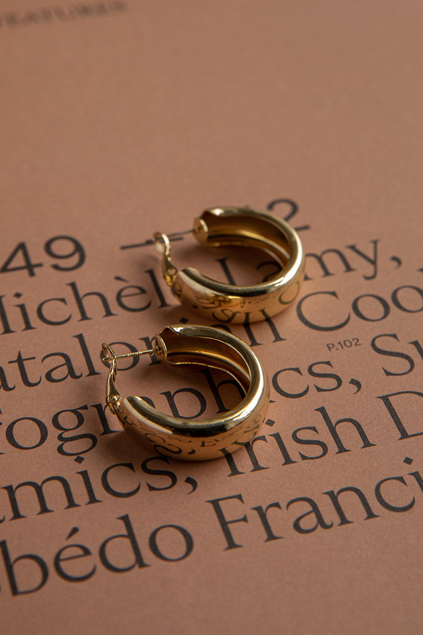 Osiris Hoop Earrings Gold by Selfie Leslie Australia