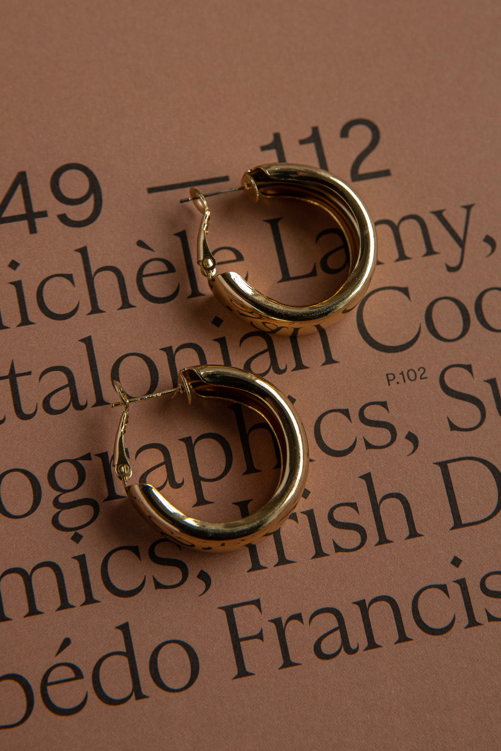 Osiris Hoop Earrings Gold by Selfie Leslie Australia