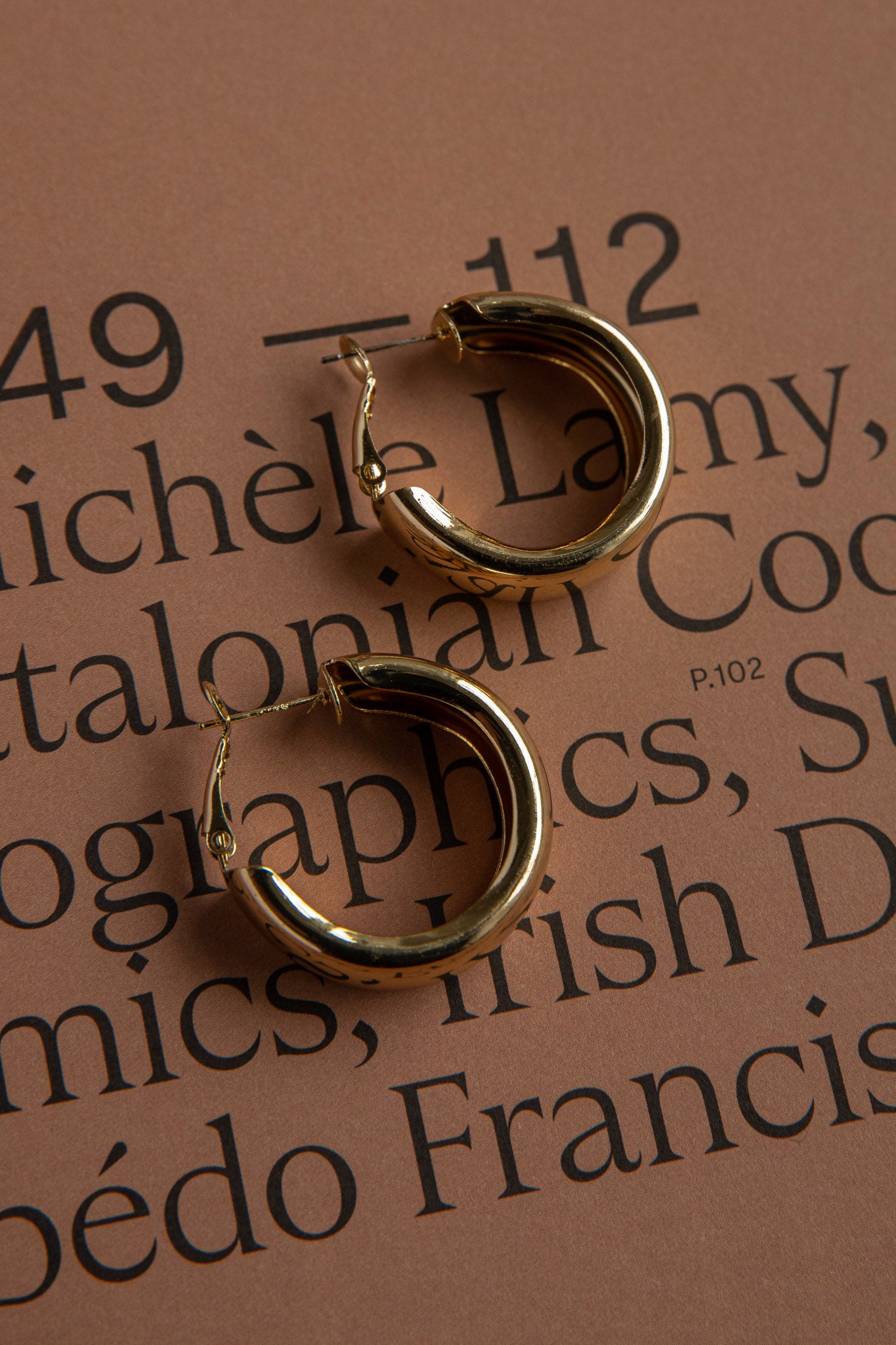 Osiris Hoop Earrings Gold by Selfie Leslie Australia