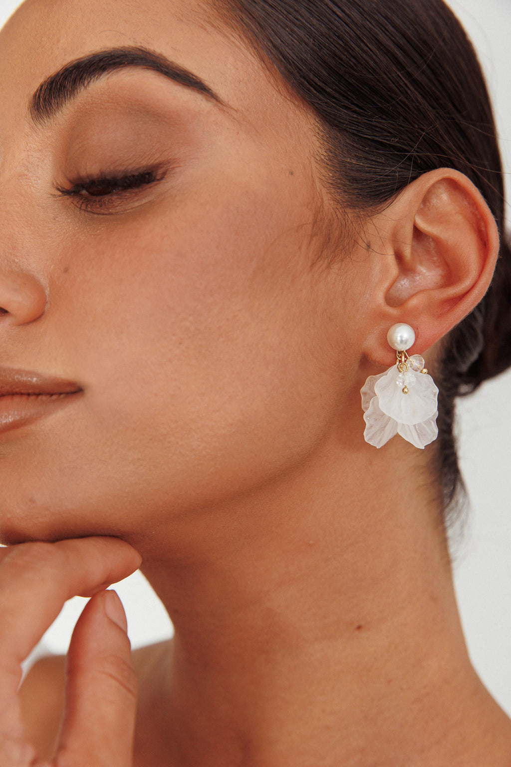 Earth Angel Petal Earrings Gold by Selfie Leslie Australia
