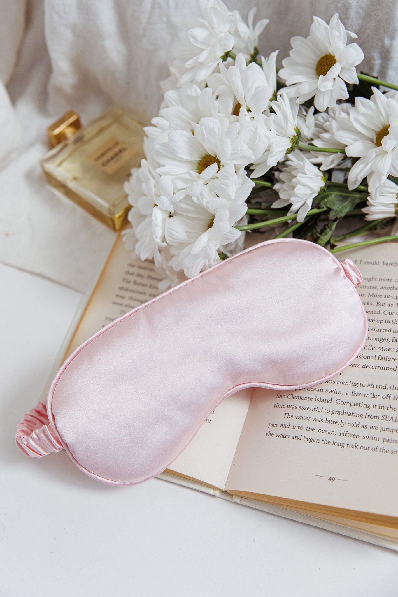 Sweet Dreams Satin Eye Mask Pink by Selfie Leslie Australia