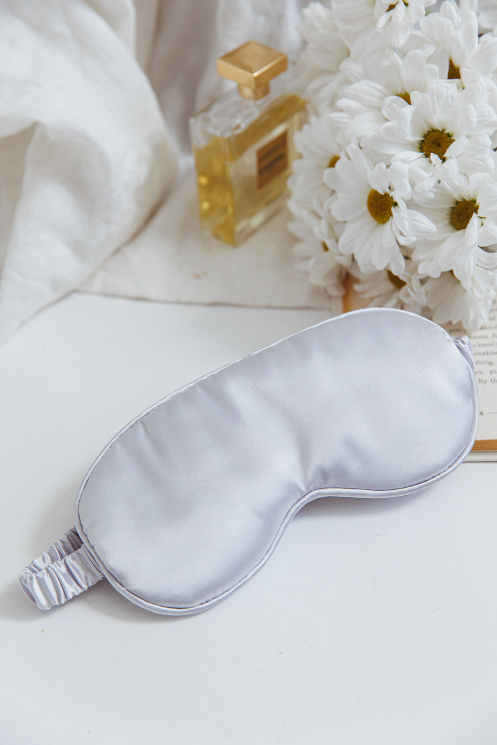 Sweet Dreams Satin Eye Mask Silver by Selfie Leslie Australia