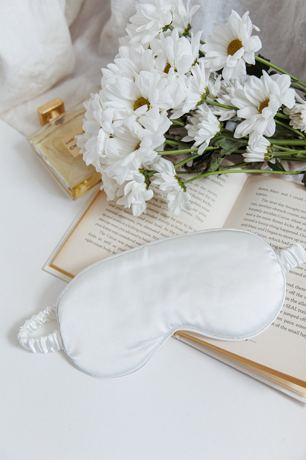 Sweet Dreams Satin Eye Mask White by Selfie Leslie Australia