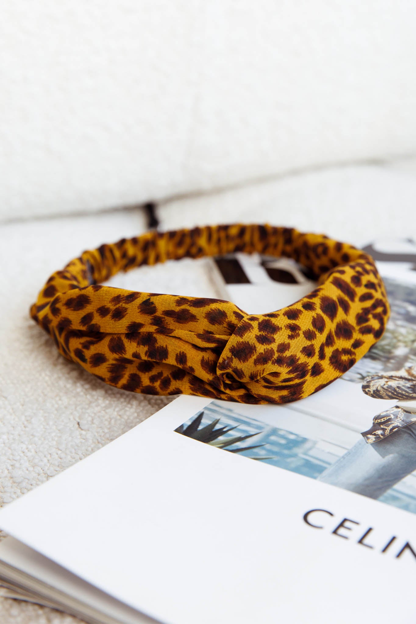 Top Knot Headband Leopard by Selfie Leslie Australia