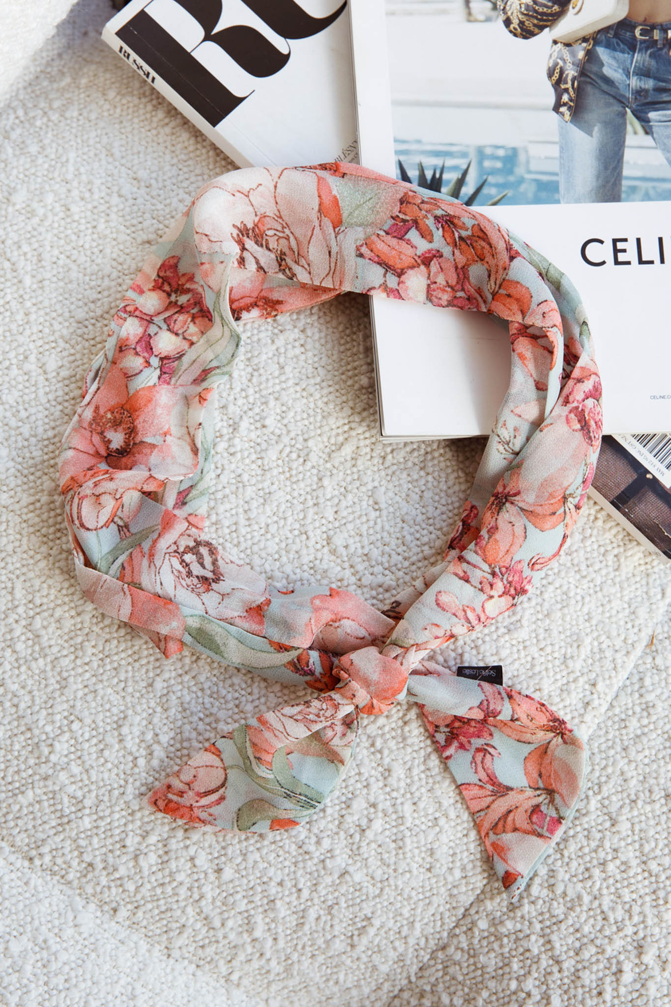 Maddie Twilly Scarf Floral Green by Selfie Leslie Australia