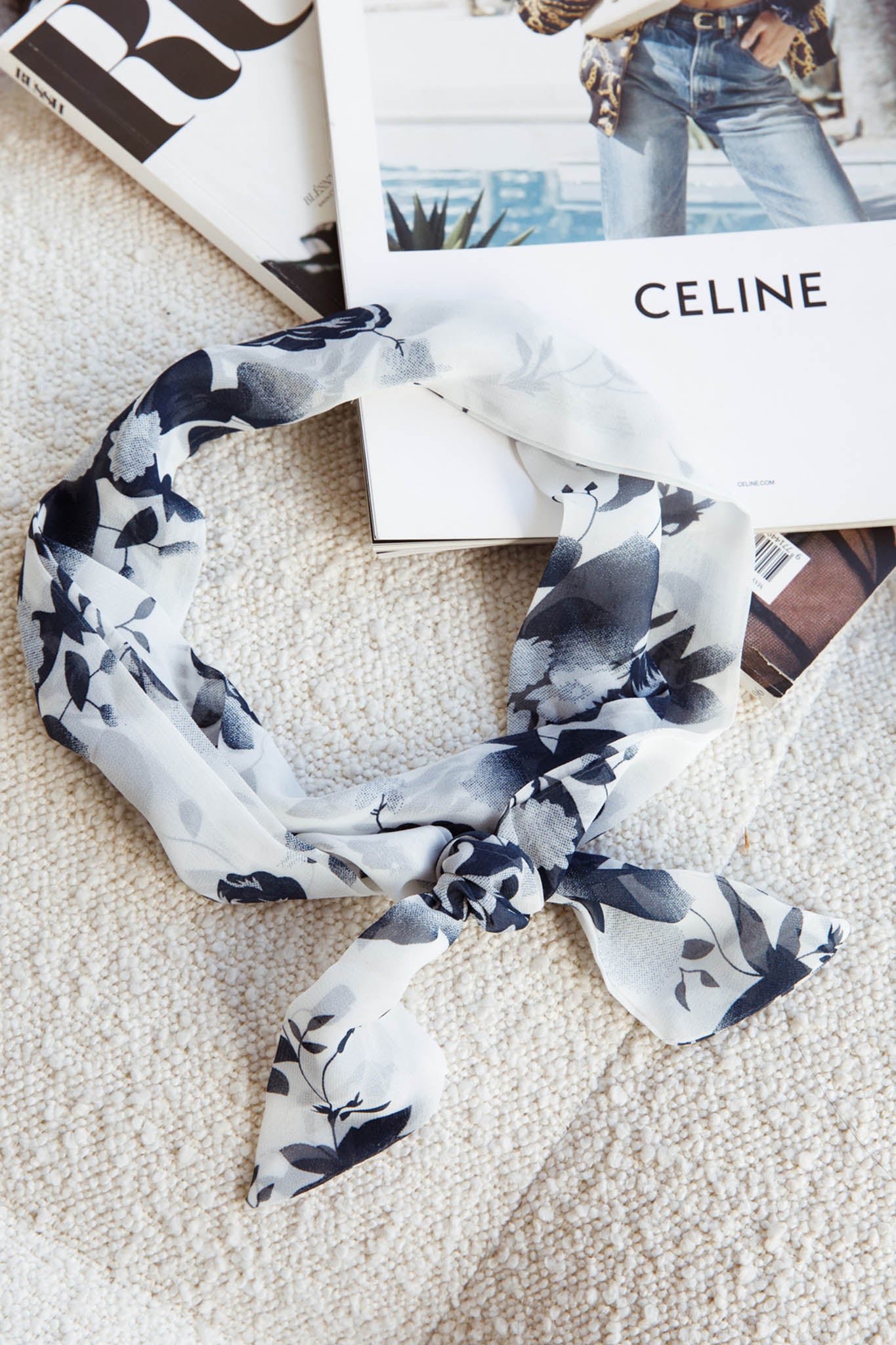 Maddie Twilly Scarf Floral White by Selfie Leslie Australia