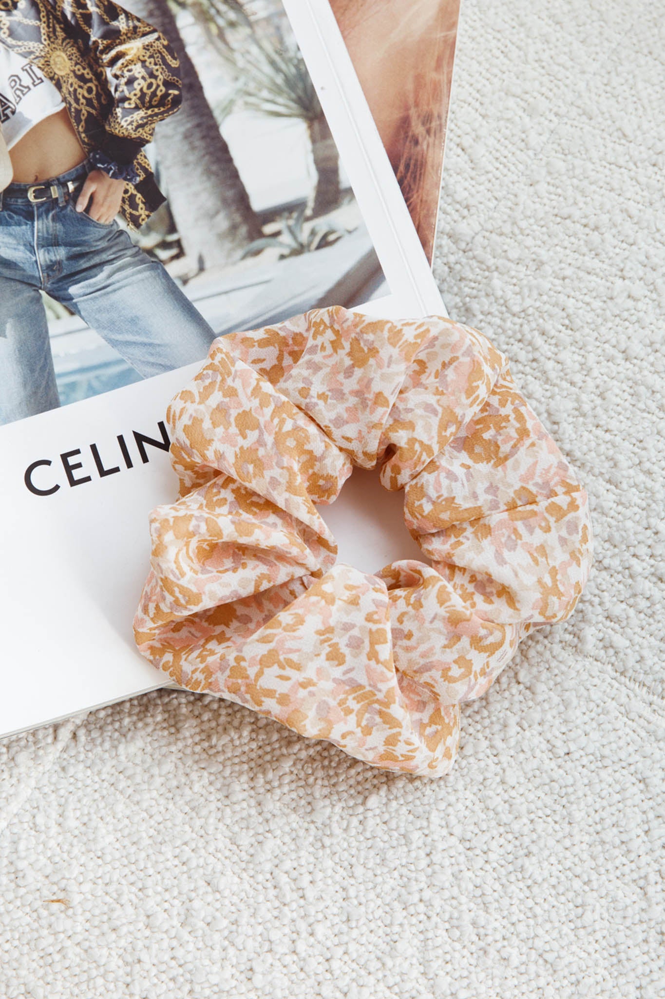 Chouchou Scrunchie Mottled Beige by Selfie Leslie Australia