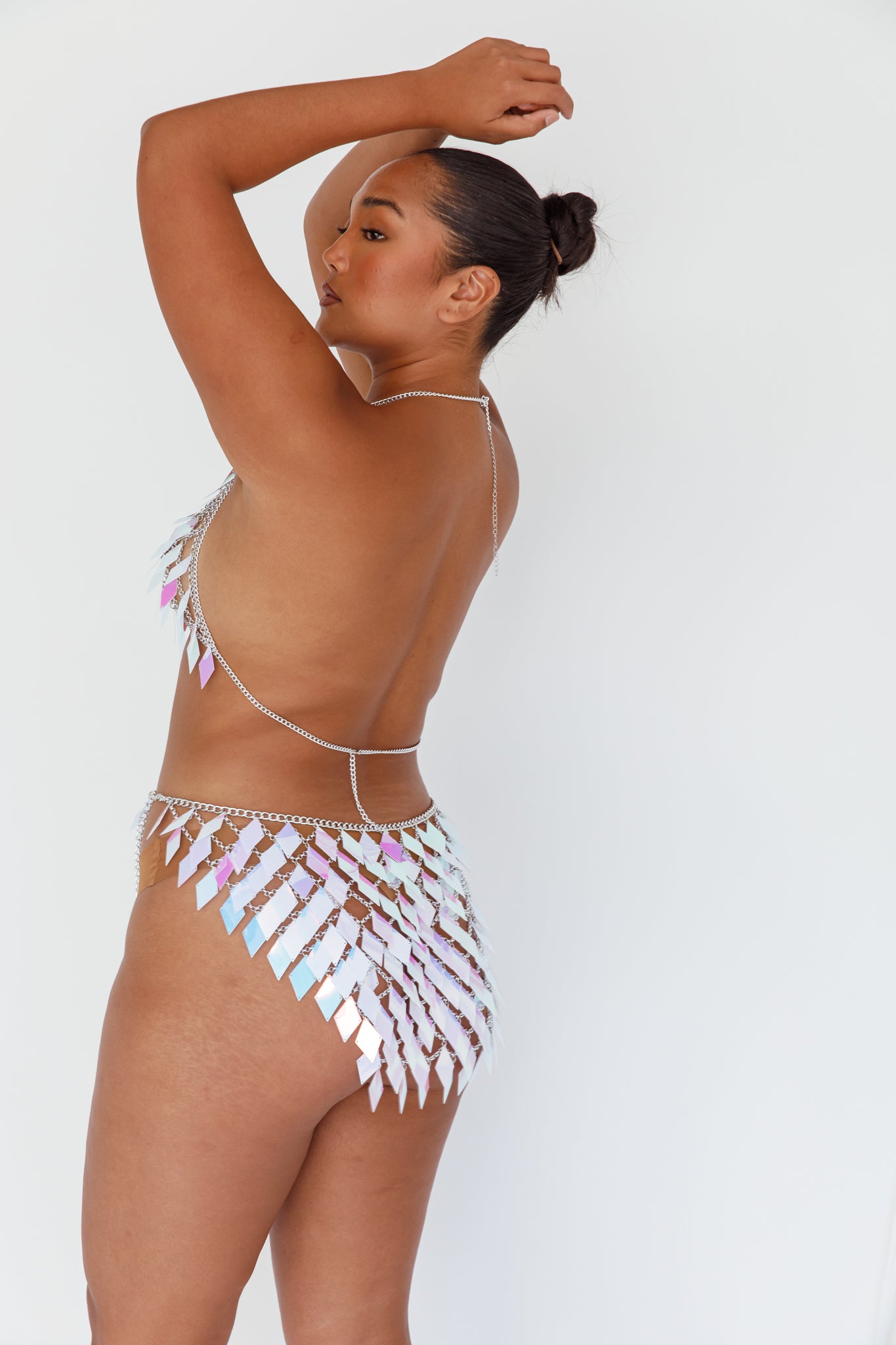 River Festival Shiny Sequins 2 Piece Set Purple by Selfie Leslie Australia
