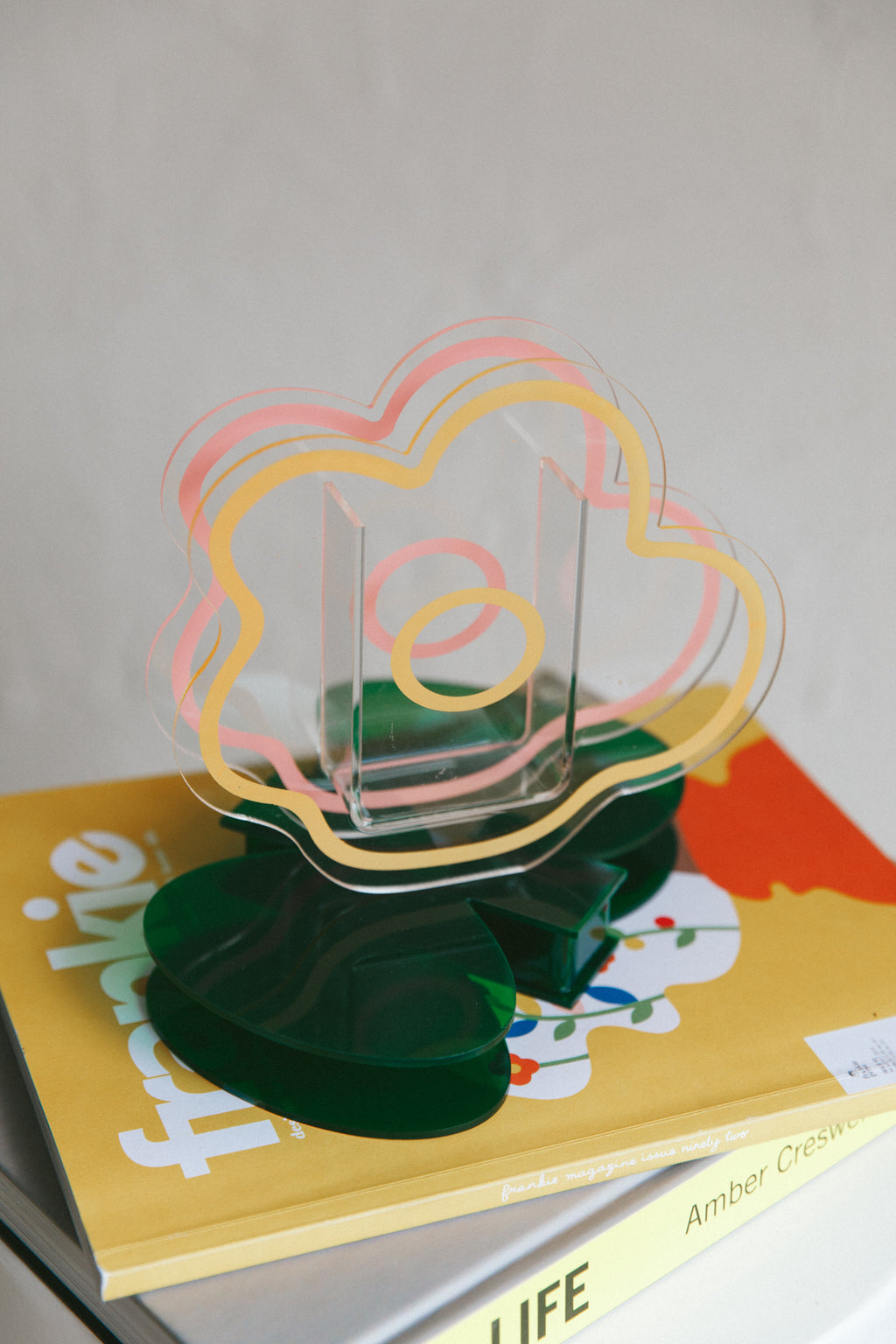 Anemone Eco-friendly Acrylic Vase Clear by Selfie Leslie Australia