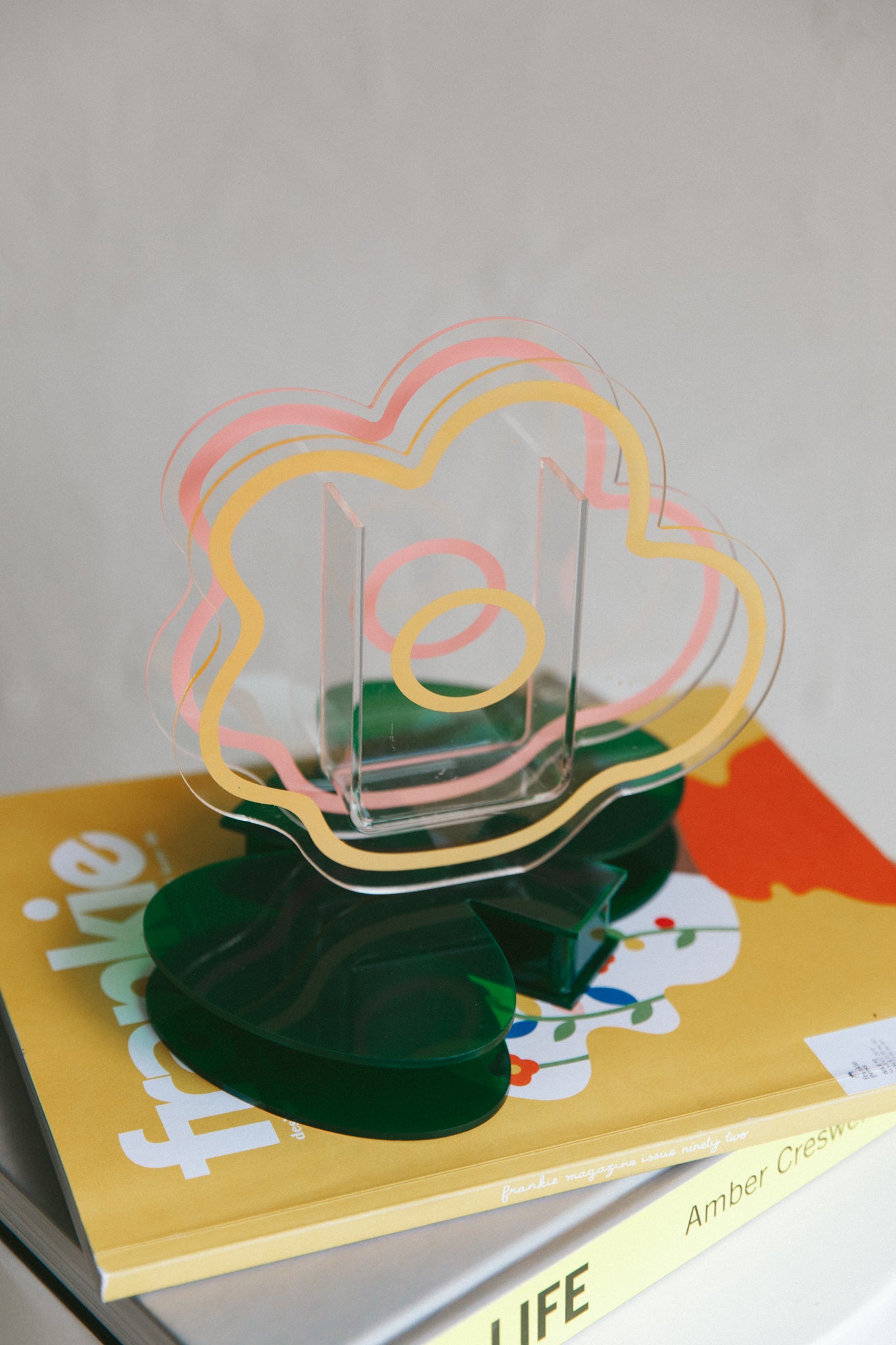Anemone Eco-friendly Acrylic Vase Clear by Selfie Leslie Australia