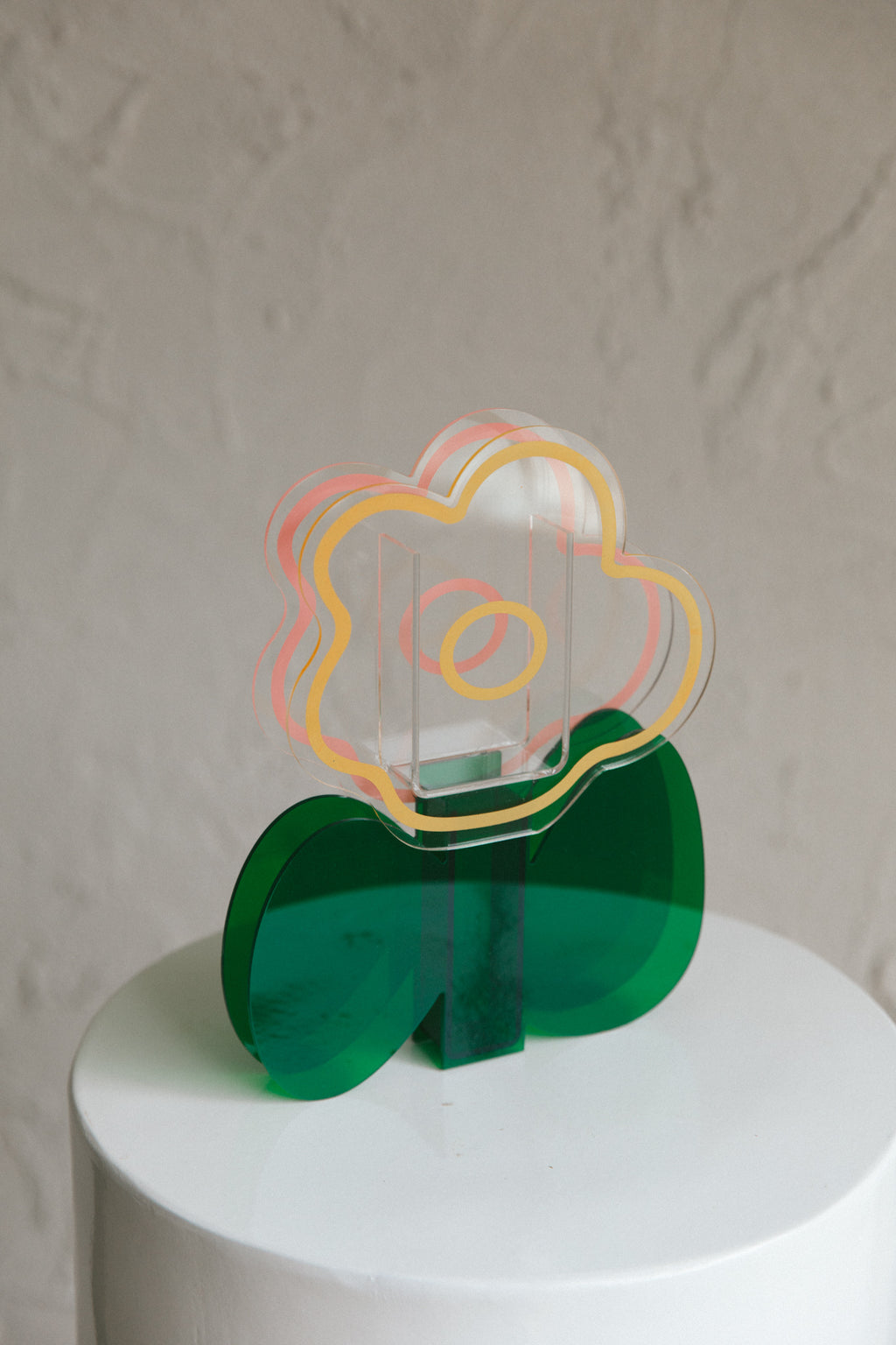 Anemone Eco-friendly Acrylic Vase Clear by Selfie Leslie Australia