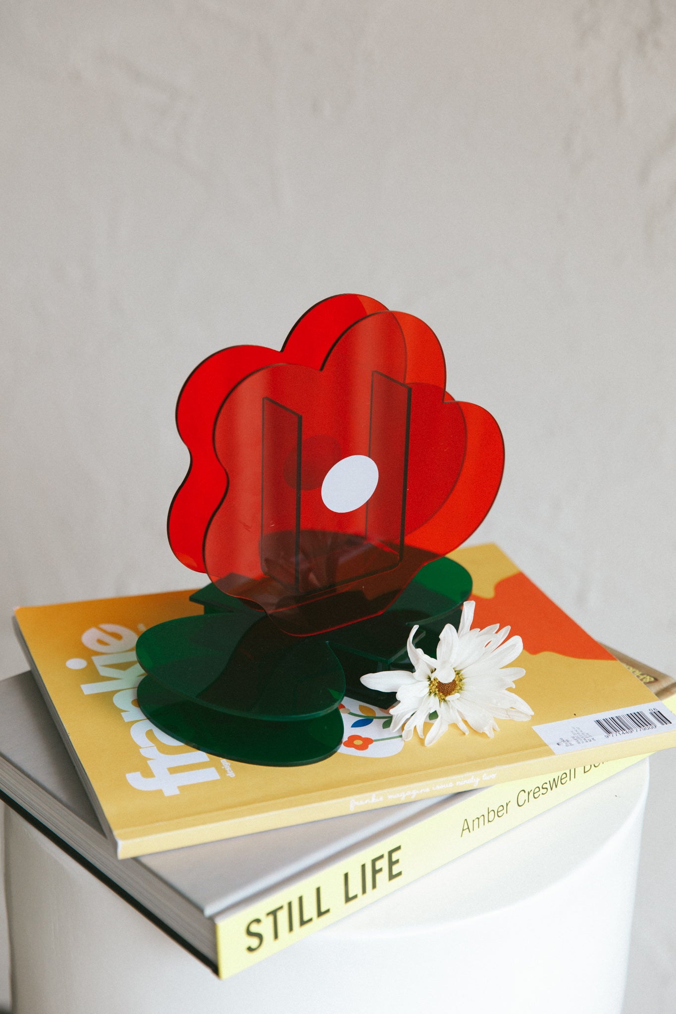 Zephyr Eco-friendly Acrylic Vase Red by Selfie Leslie Australia