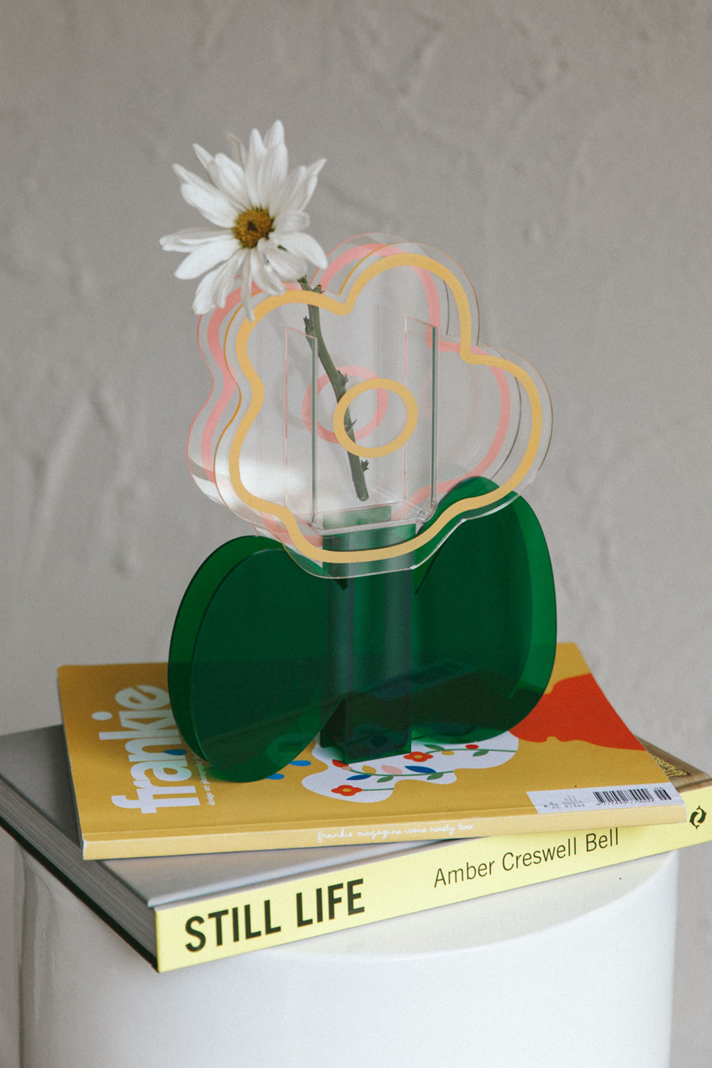 Harlie Eco-friendly Acrylic Vase Green by Selfie Leslie Australia