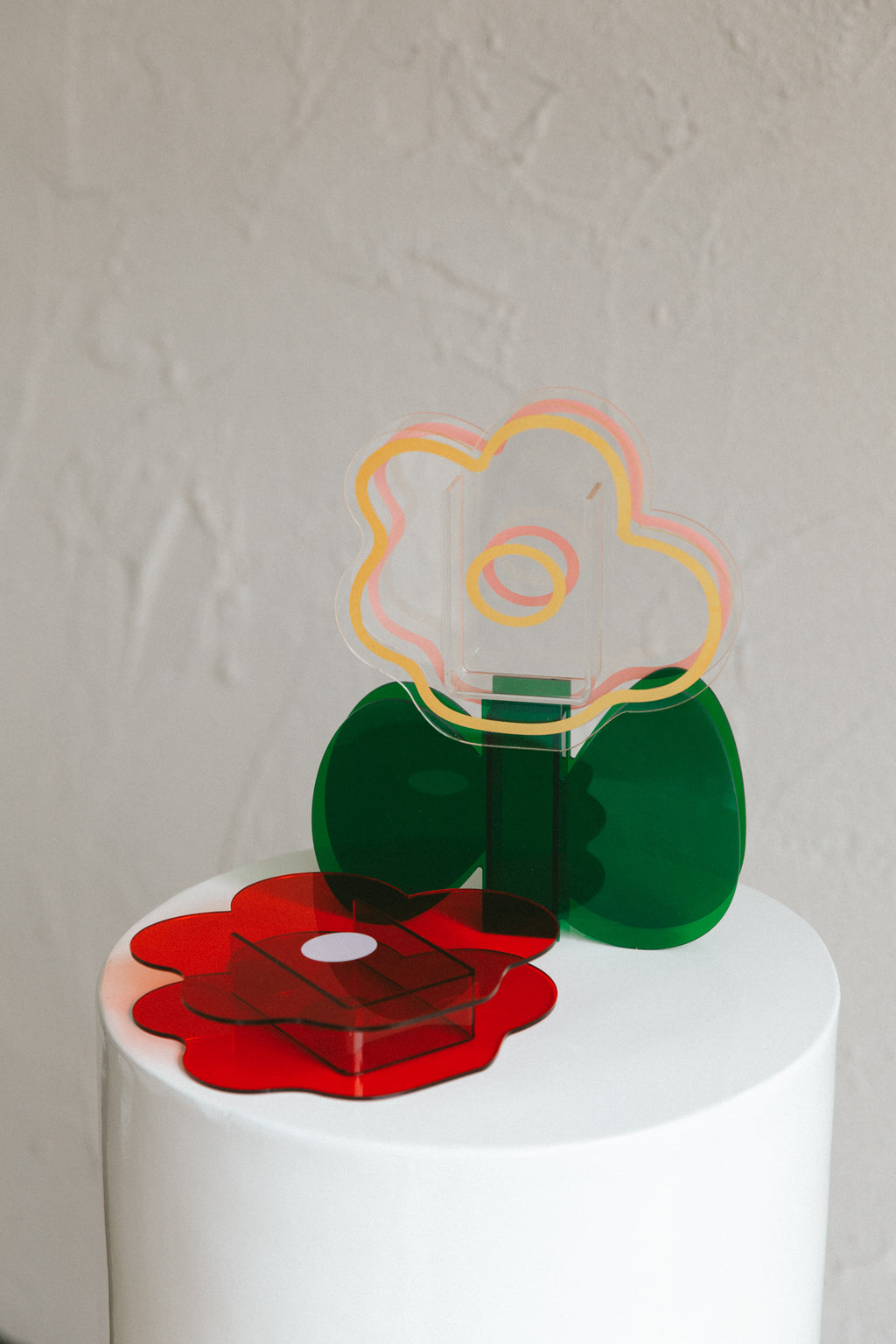 Harlie Eco-friendly Acrylic Vase Green by Selfie Leslie Australia