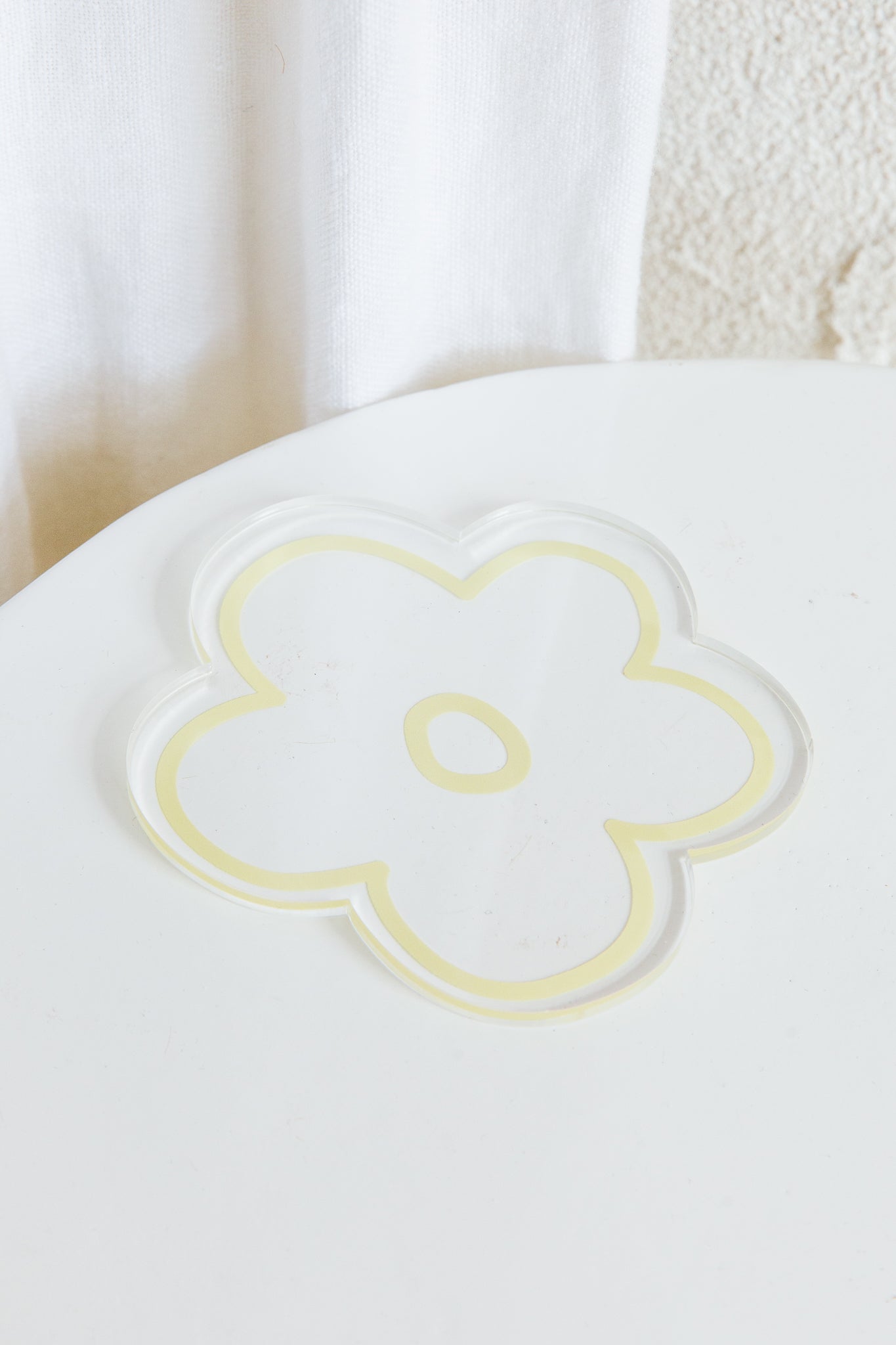 Flower Feeling 4pc Acrylic Coaster Set by Selfie Leslie Australia