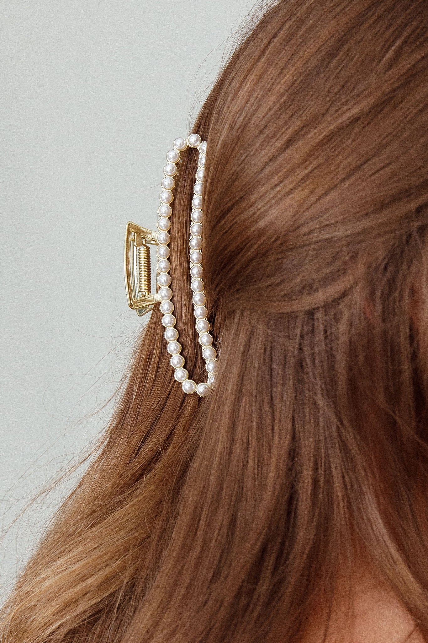 Ellie Pearl Square Claw Gold by Selfie Leslie Australia