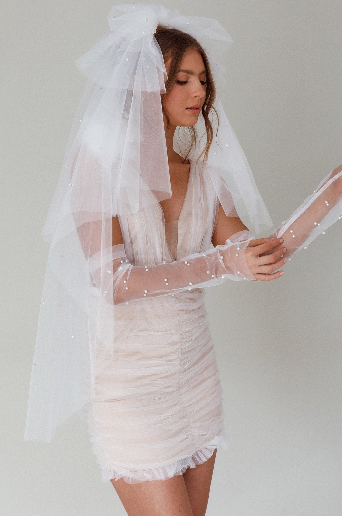 Unforgettable Pearl Veil White by Selfie Leslie Australia
