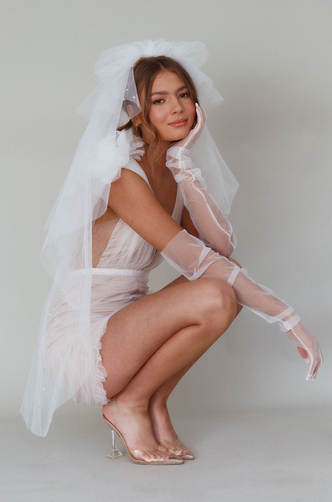 Unforgettable Pearl Veil White by Selfie Leslie Australia