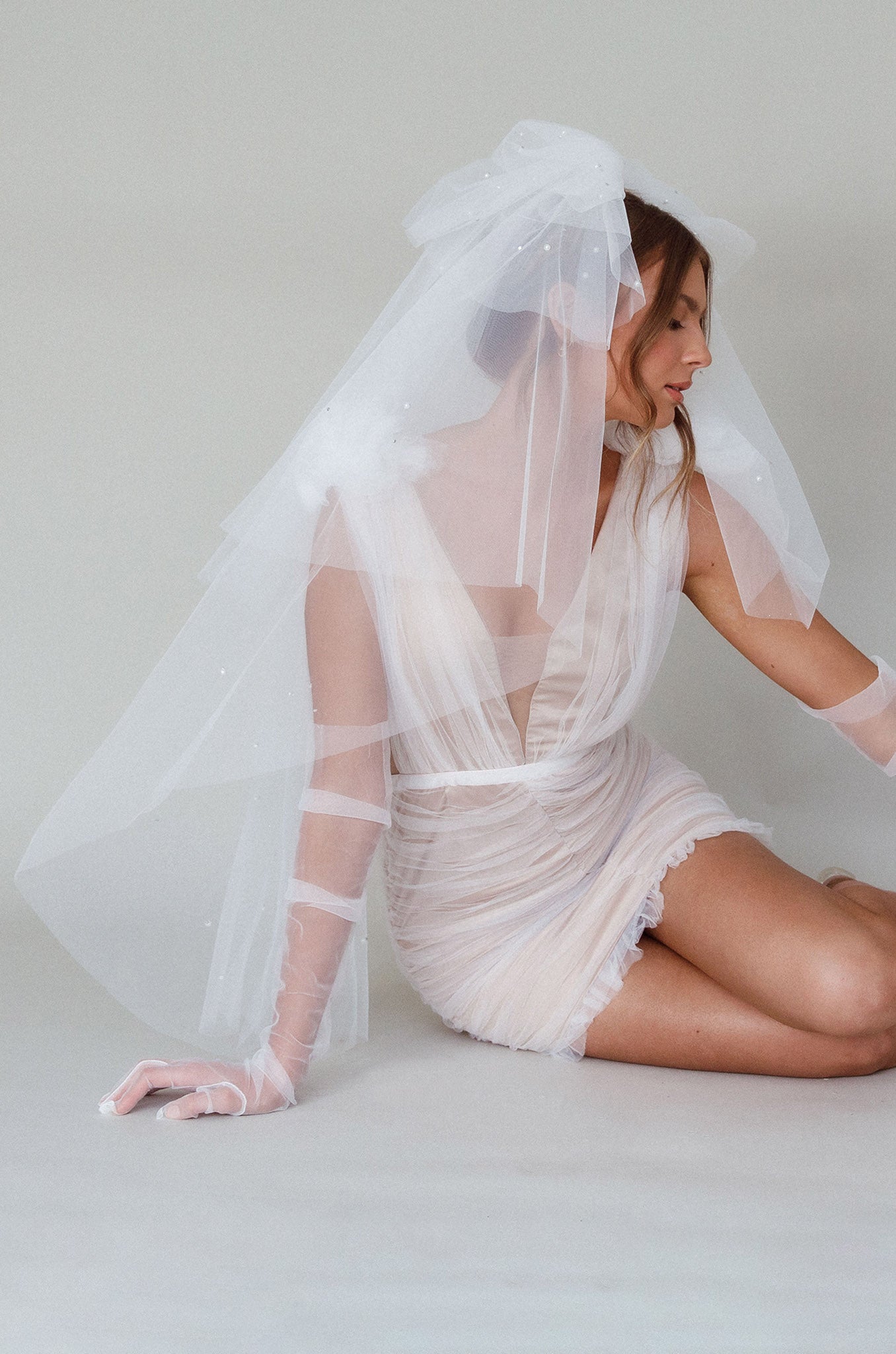 Unforgettable Pearl Veil White by Selfie Leslie Australia