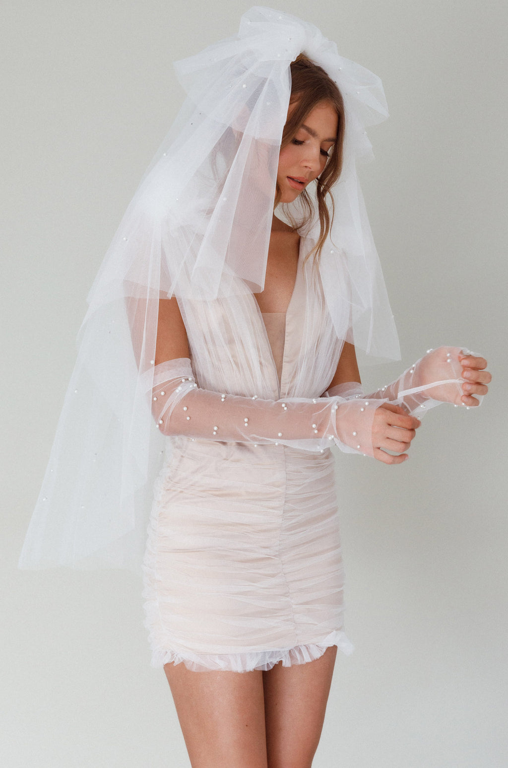 Unforgettable Pearl Veil White by Selfie Leslie Australia