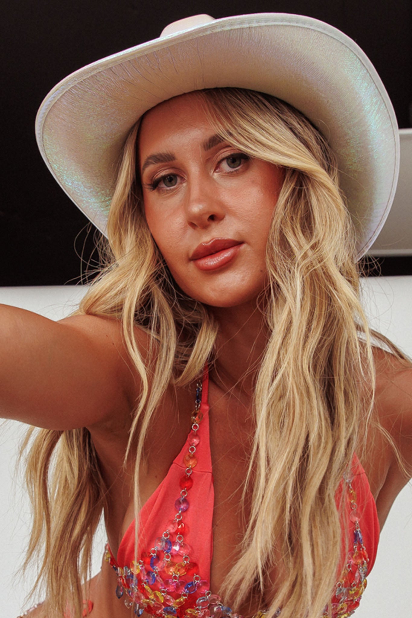 Rodeo Cowboy Hat Pearl by Selfie Leslie Australia