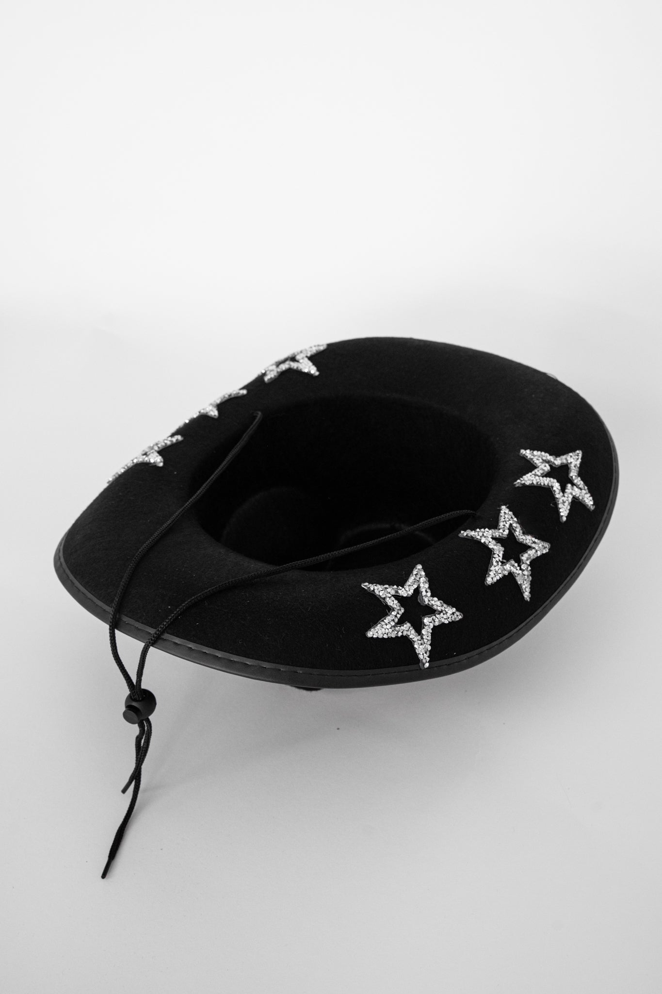 Bobby Rhinestone Star Cowboy Hat Black by Selfie Leslie Australia