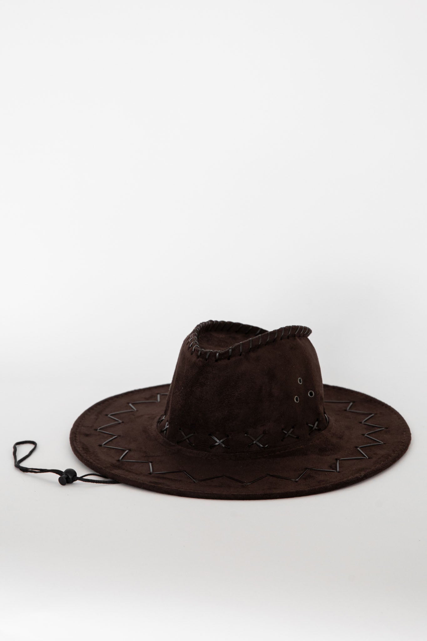 Indi Blanket Stitch Cowboy Hat Brown by Selfie Leslie Australia