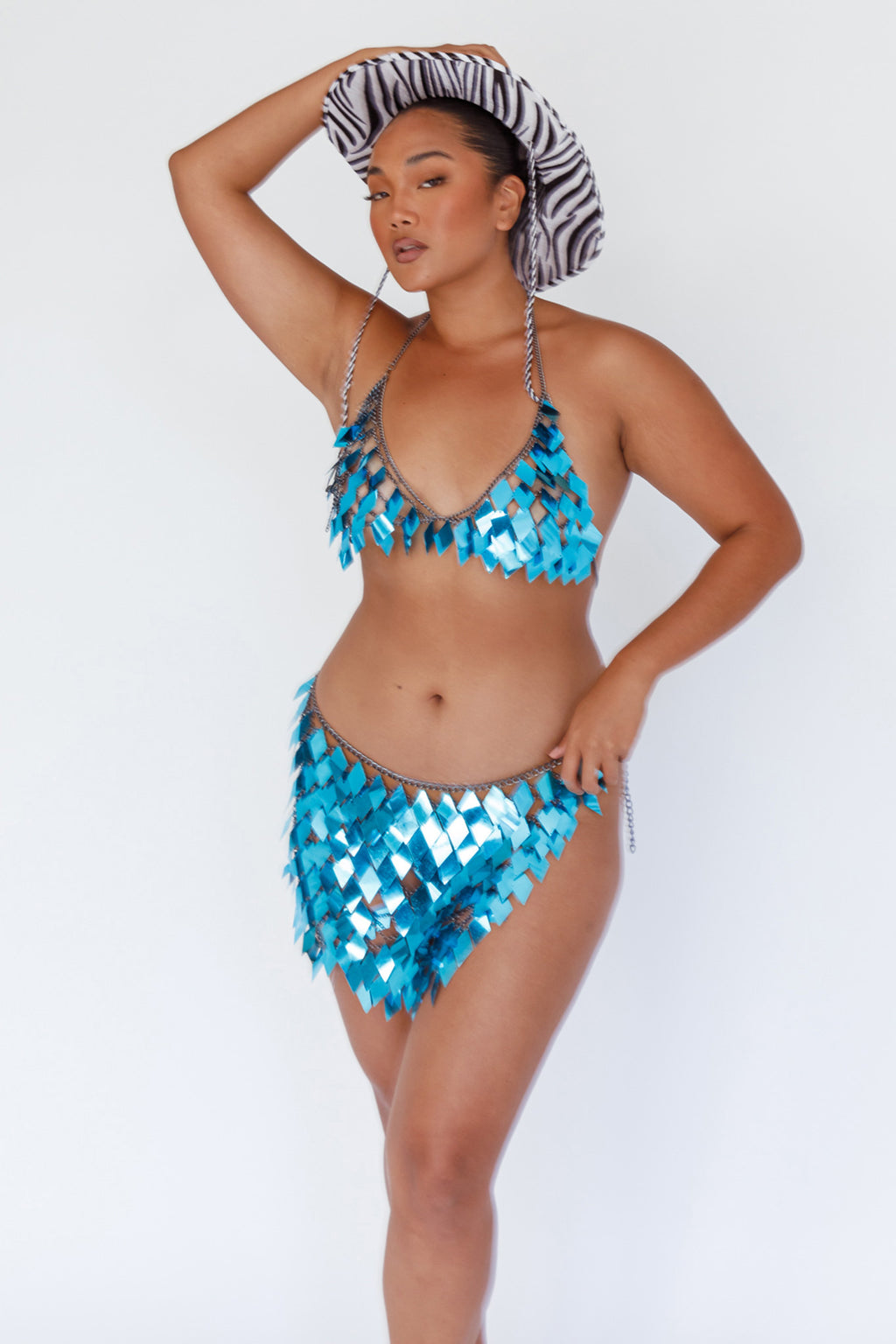 Zebra Print Cowboy Hat by Selfie Leslie Australia