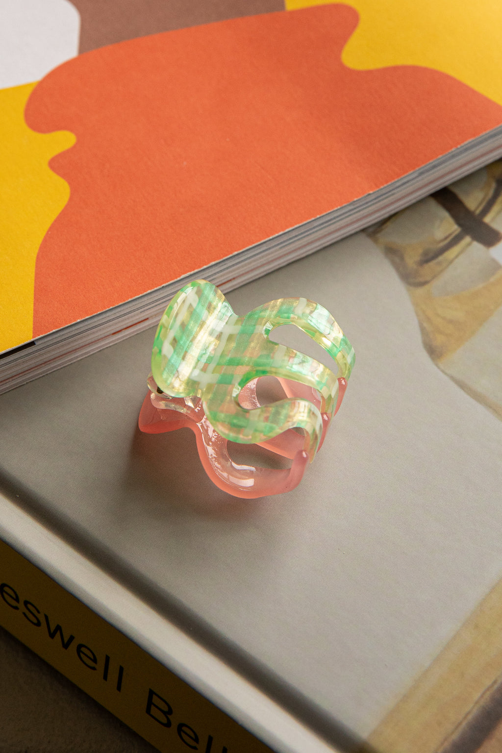 Anita Two-Side Hair Clip Green/Pink by Selfie Leslie Australia