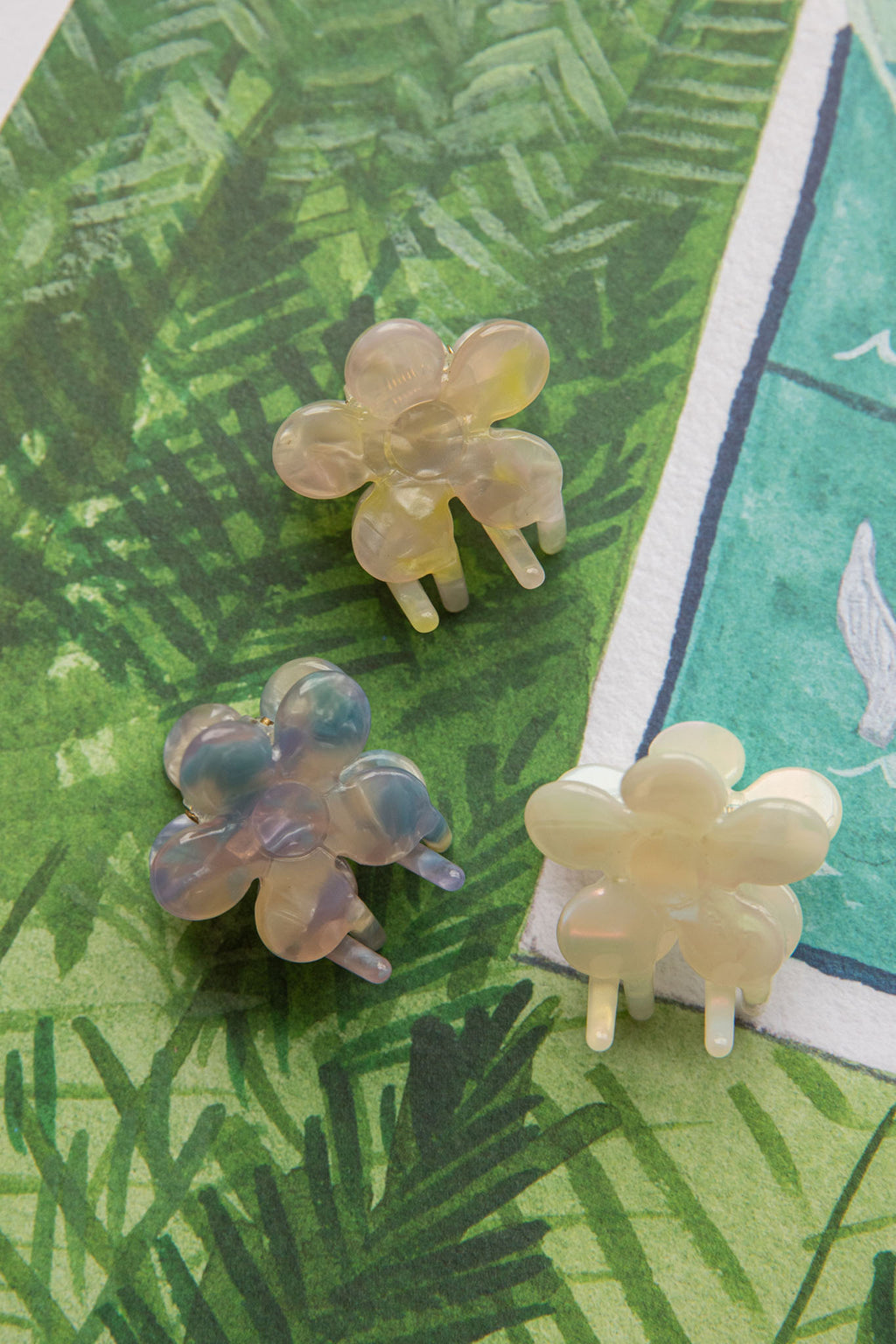 Blossom Flower Hair Clip Yellow by Selfie Leslie Australia
