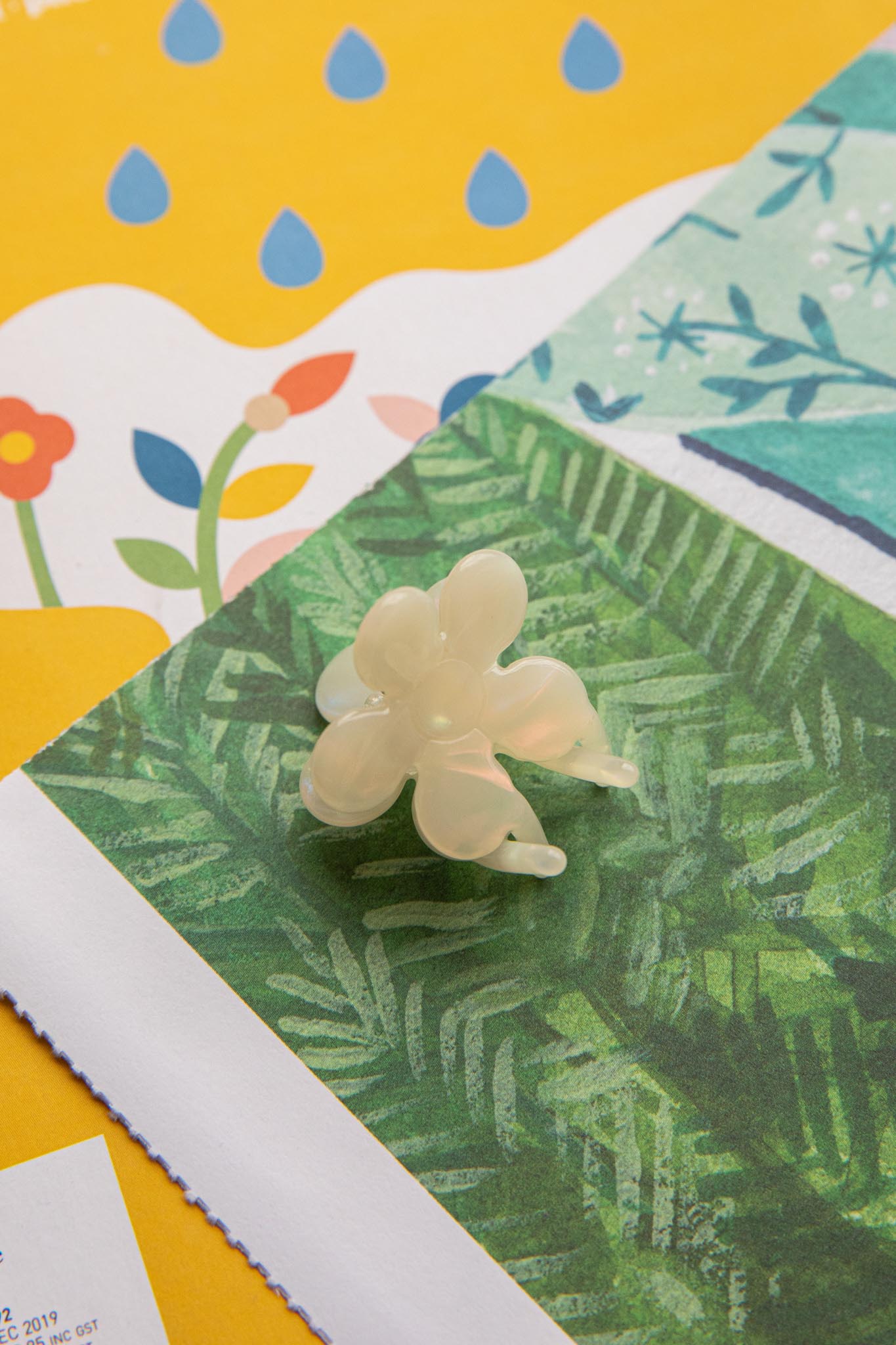 Blossom Flower Hair Clip White by Selfie Leslie Australia